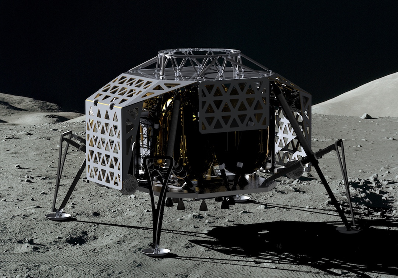 ALINA: the Autonomous Landing and Navigation Module that will deliver the probes to the moon. (Image: PT Scientists)